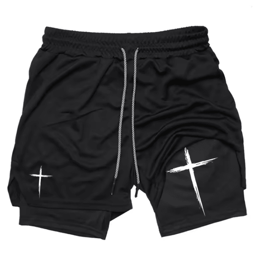 FlexCore 2 In 1 Mens Performance Shorts  Breathable Gym Running Shorts 1