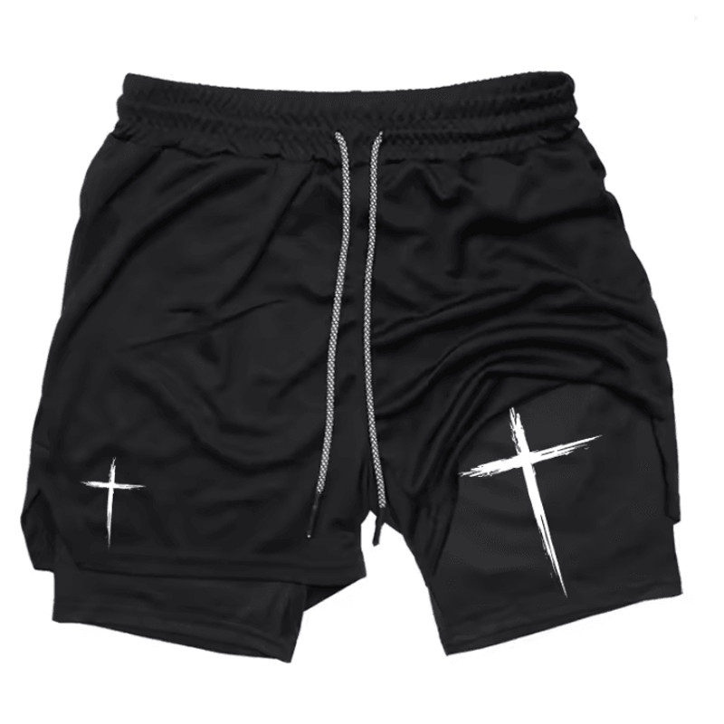 FlexCore 2 In 1 Mens Performance Shorts  Breathable Gym Running Shorts 1