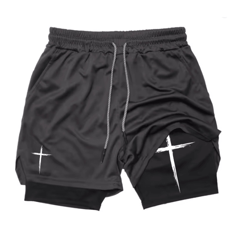 FlexCore 2 In 1 Mens Performance Shorts  Breathable Gym Running Shorts 3