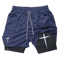 FlexCore 2 In 1 Mens Performance Shorts  Breathable Gym Running Shorts 7