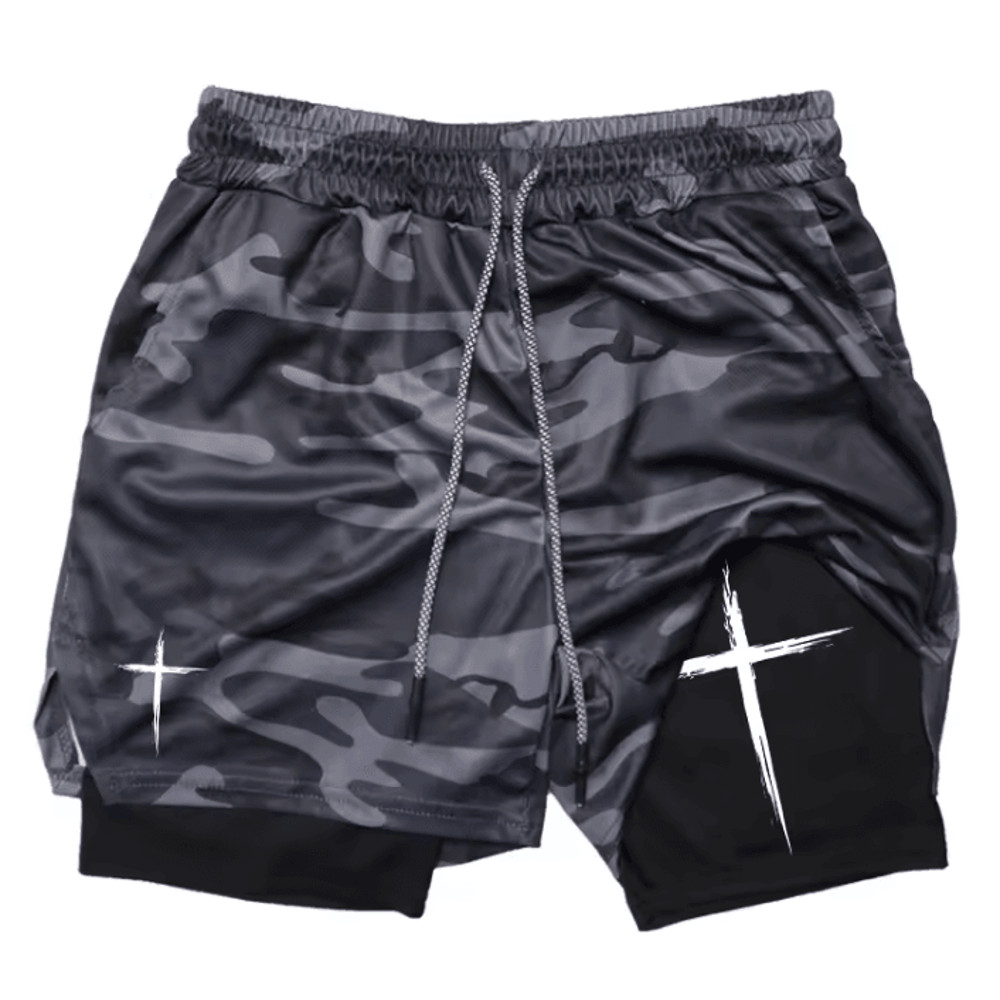 FlexCore 2 In 1 Mens Performance Shorts  Breathable Gym Running Shorts 8