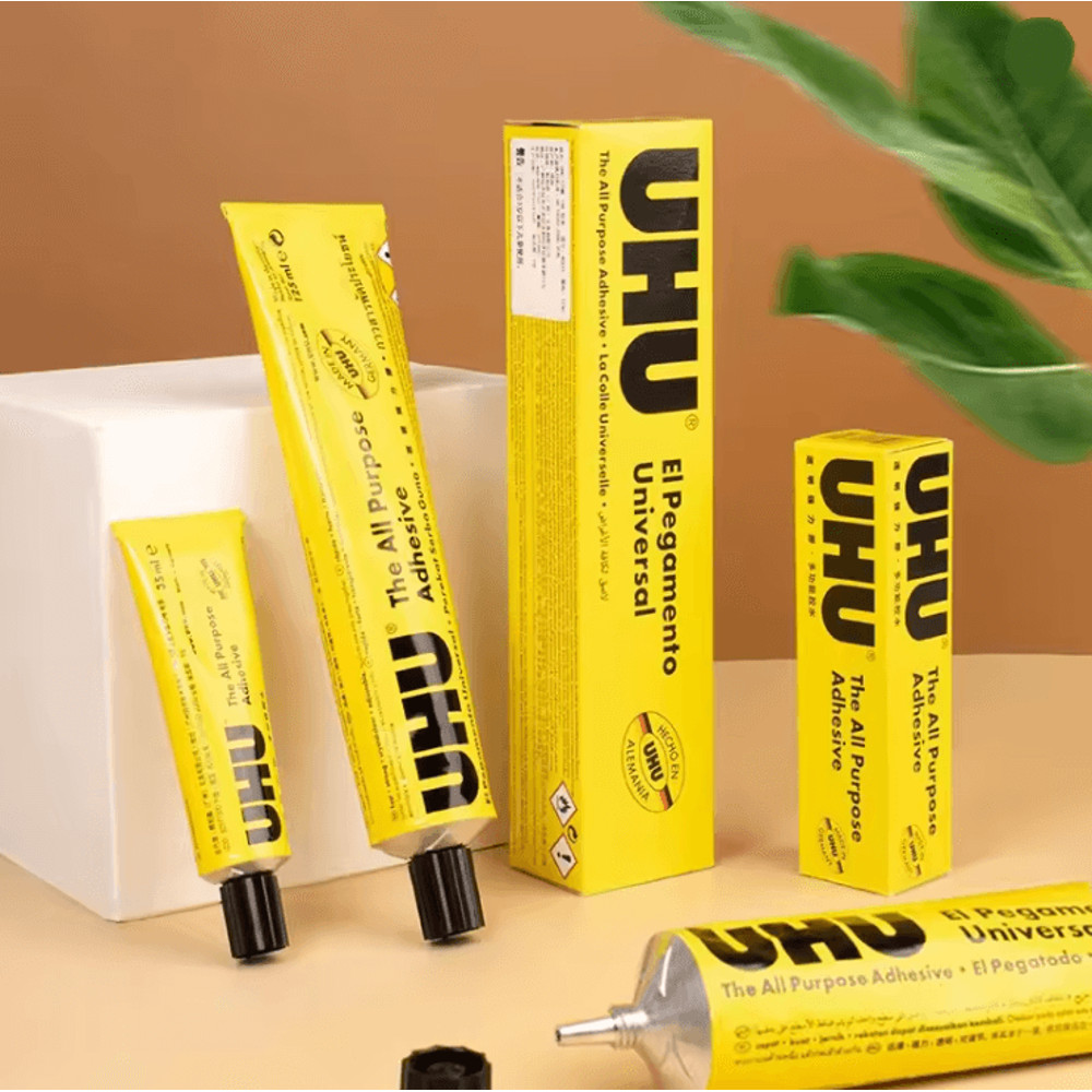 UHU All Purpose Transparent Glue Extra Strong Clear Adhesive For Fabric Leather And DIY Projects 0