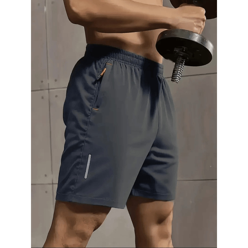 AeroFlex Breathable Sports Shorts For Men Comfortable Elastic Waist Activewear 0