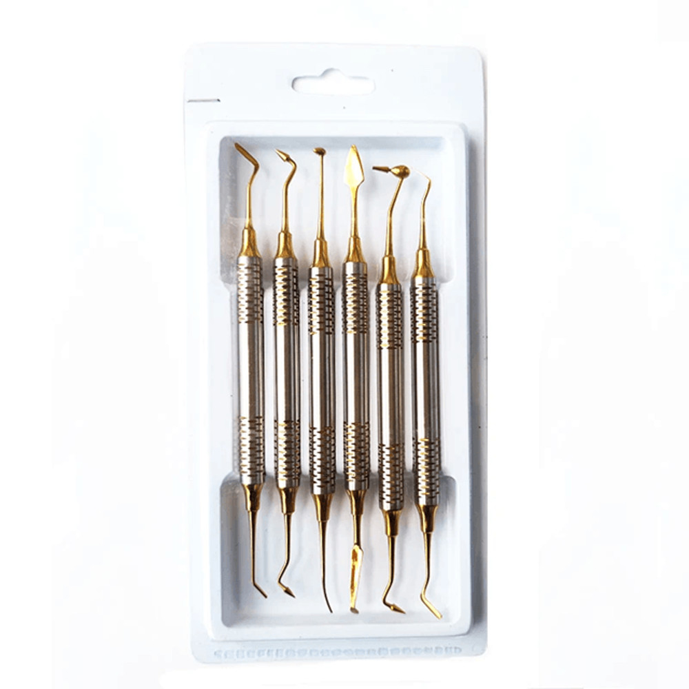 TitanEdge 6 Piece Dental Composite Resin Filling Spatula Set 0