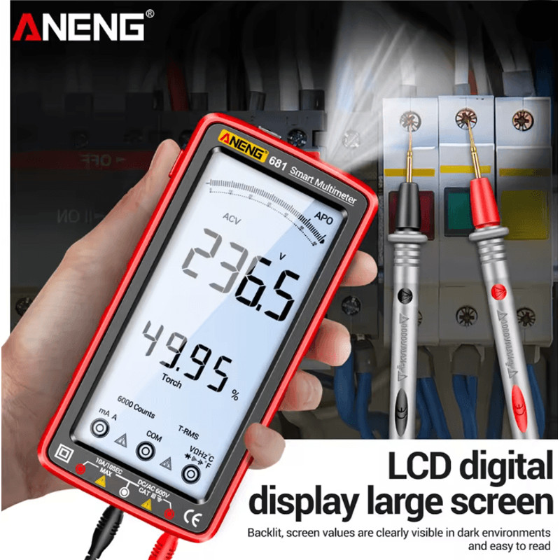 ANENG 681 Rechargeable Digital Multimeter With Non Contact Voltage Detection 1
