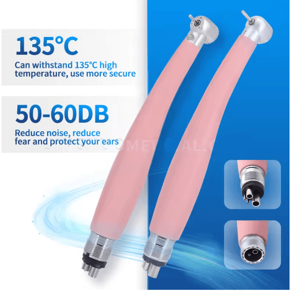 AeroLite Pink LED Dental High Speed Handpiece With Ceramic Bearings 1