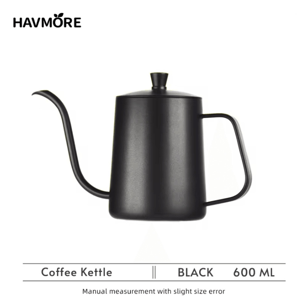BrewMaster 600ml Stainless Steel Gooseneck Coffee Kettle For Barista Precision 2