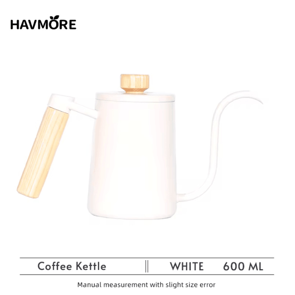 BrewMaster 600ml Stainless Steel Gooseneck Coffee Kettle For Barista Precision 5