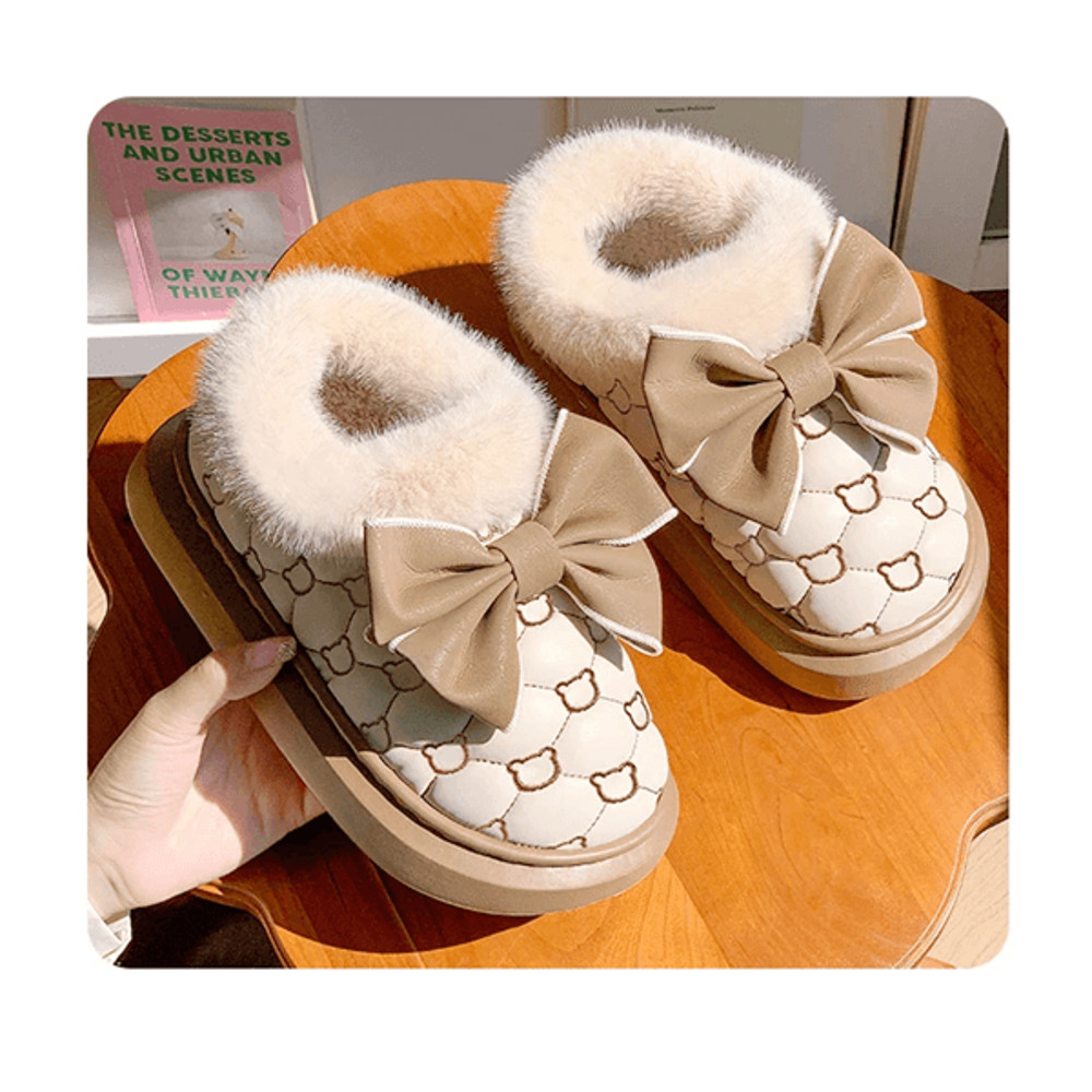 CozyBow Women Platform Ankle Snow Booties With Fluffy Lining 3