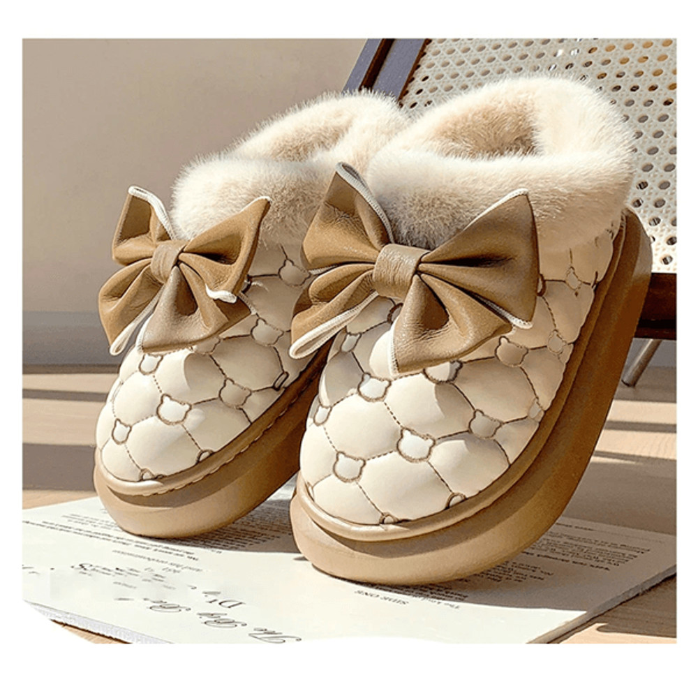 CozyBow Women Platform Ankle Snow Booties With Fluffy Lining 5