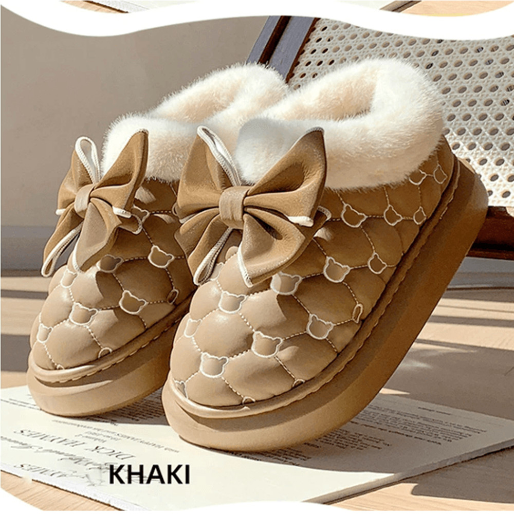 CozyBow Women Platform Ankle Snow Booties With Fluffy Lining 6