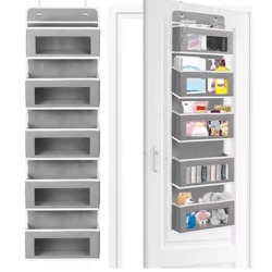 neatnest 5 shelf hanging door storage organizer with large pockets