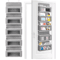 NeatNest 5 Shelf Hanging Door Storage Organizer With Large Pockets 0