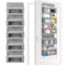 NeatNest 5 Shelf Hanging Door Storage Organizer With Large Pockets 0