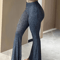 VelvaFit High Waist Flare Capri Pants For Women 3