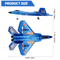 SkyRaptor F22 RC Jet Glider With LED Lights And 24G Remote Control 3