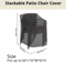 WeatherShield Stackable Patio Chair Cover Waterproof Outdoor Protector 1