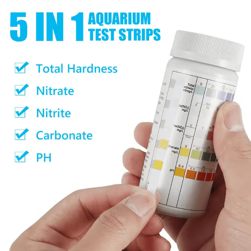 AquaCheck 7 In 1 Aquarium Water Test Strips 100 Count Kit 3