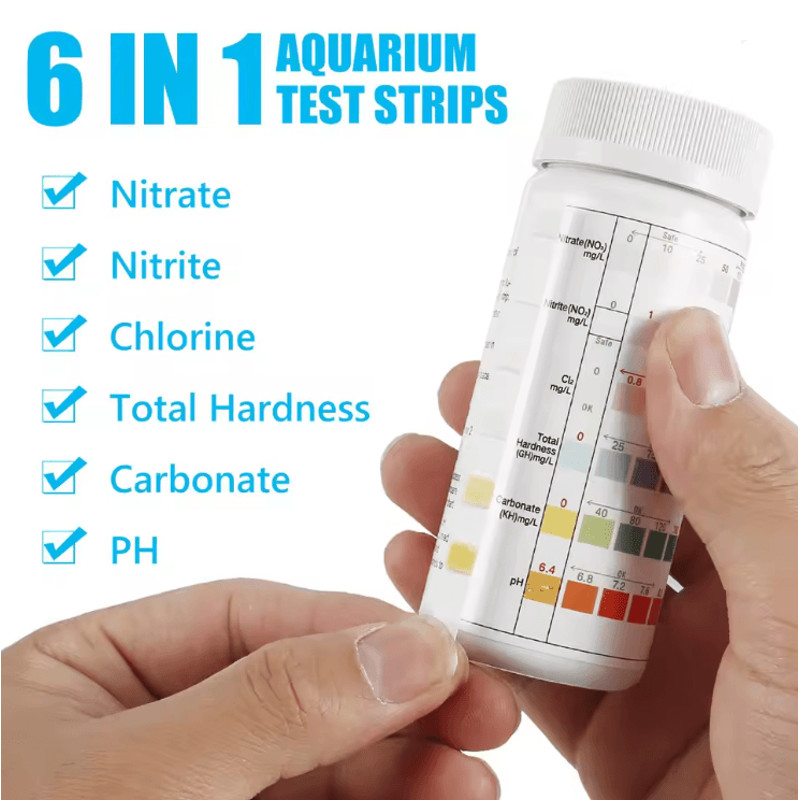 AquaCheck 7 In 1 Aquarium Water Test Strips 100 Count Kit 5