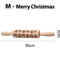 FrostCraft Christmas Embossed Wooden Rolling Pin For Holiday Cookie Designs 3
