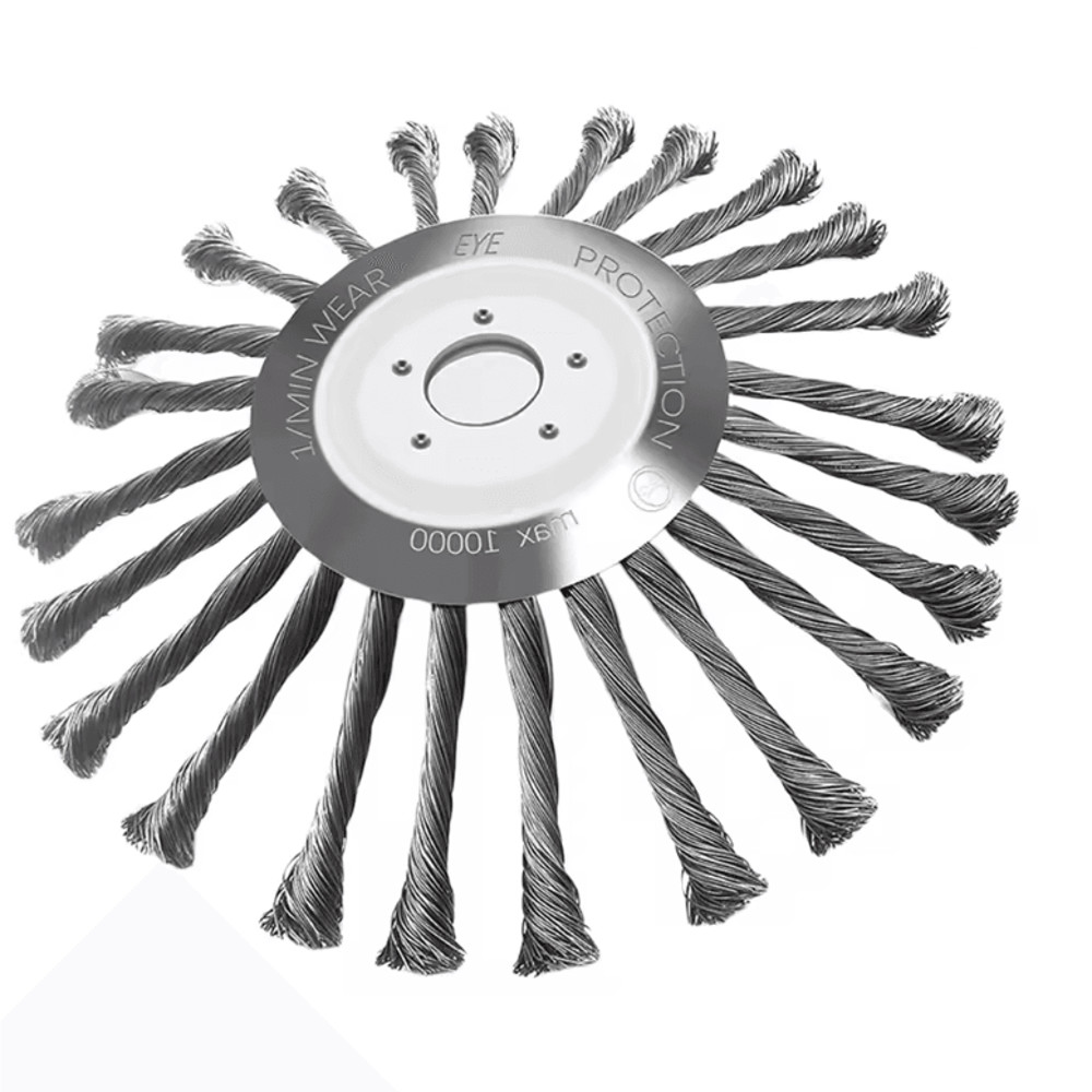 SteelForce Universal Weed Brush Cutter Head For Lawn Mowers And Rust Removal 4