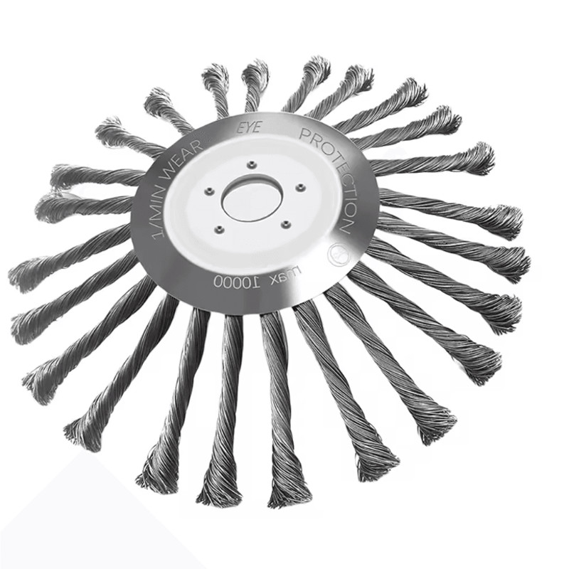 SteelForce Universal Weed Brush Cutter Head For Lawn Mowers And Rust Removal 4