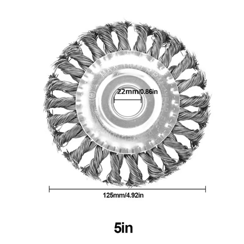 SteelForce Universal Weed Brush Cutter Head For Lawn Mowers And Rust Removal 6