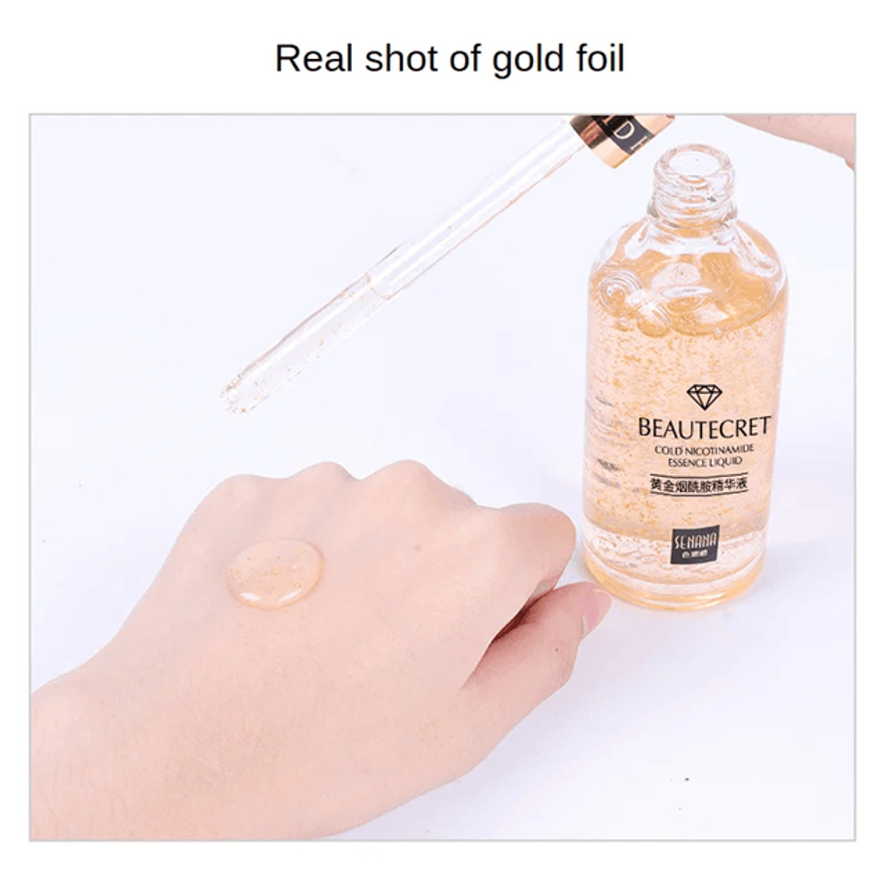 GoldenGlow 24K Hyaluronic Acid Facial Serum With Niacinamide For Brightening And Firming 4