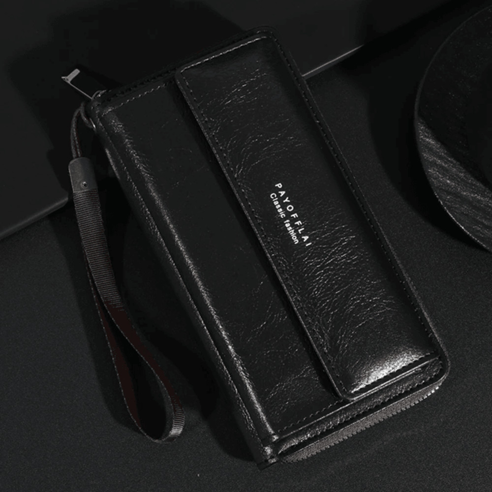 UrbanCraft Mens PU Leather Zipper Wallet And Clutch Bag 4