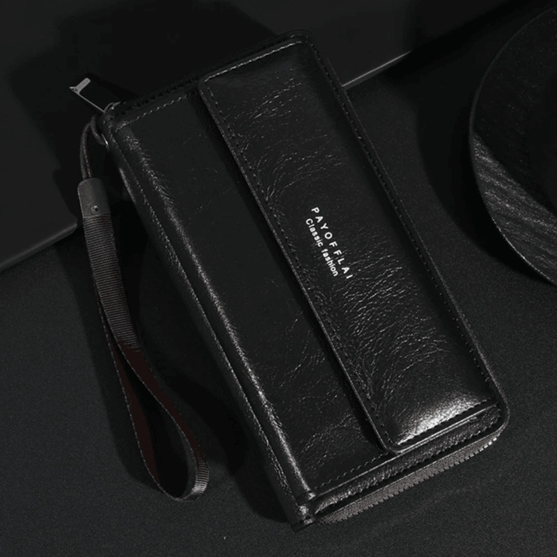 UrbanCraft Mens PU Leather Zipper Wallet And Clutch Bag 4