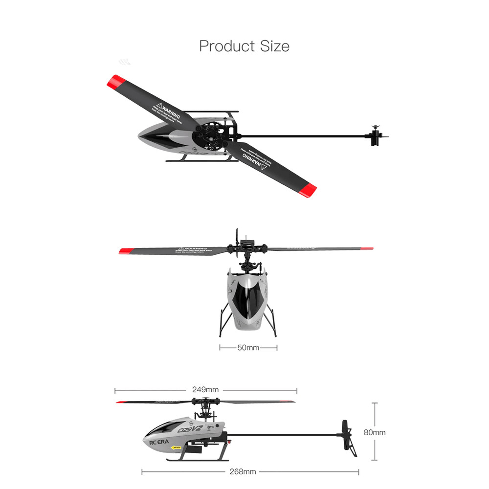 SkySurge C129V2 RC Helicopter With 6 Axis Gyroscope And 3D Flip Control 4