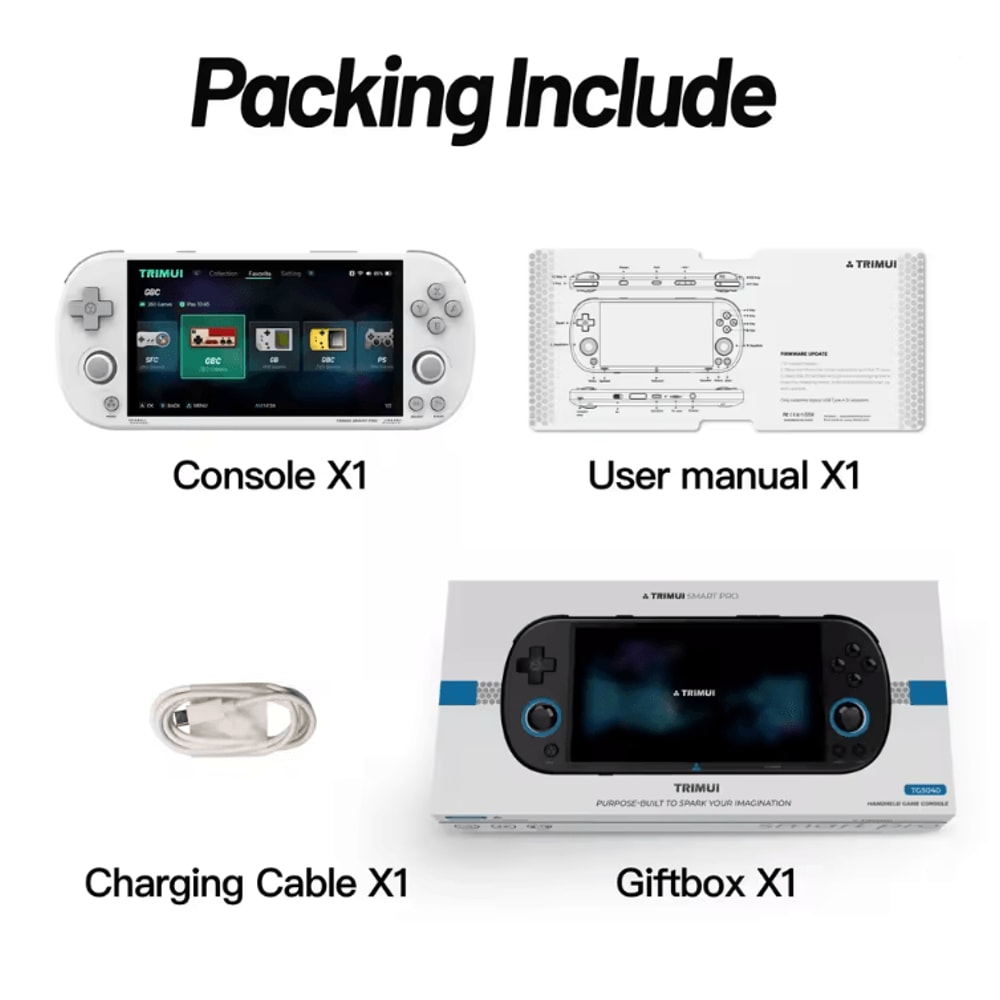 Trimui Smart Pro Handheld Game Console With 496 Inch IPS Screen And RGB Lighting 6