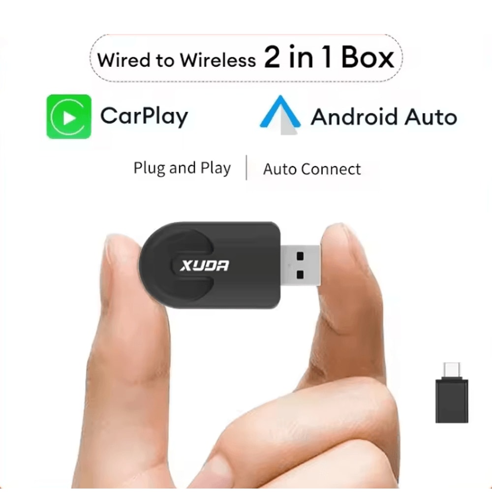 AutoLink Wireless CarPlay And Android Auto Adapter Smart Mini Box 0