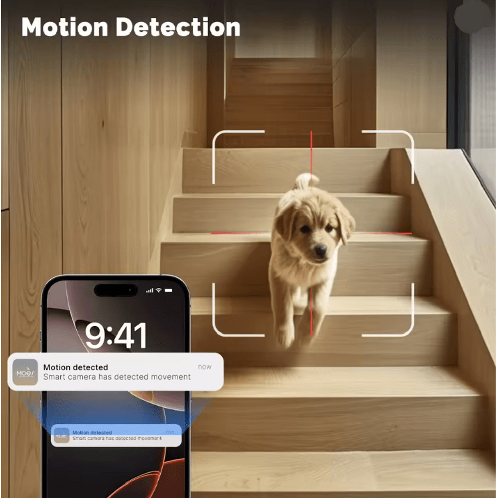 Moes Tuya Smart WiFi Indoor Camera 4MP Dual Lens With Motion Tracking 2