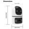 Moes Tuya Smart WiFi Indoor Camera 4MP Dual Lens With Motion Tracking 3