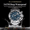 Poedagar Luxury Chronograph Watch For Men Stainless Steel Waterproof Design 1