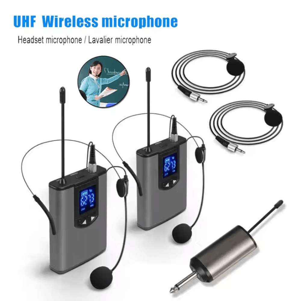 ClearVoice Pro Wireless Microphone System With Headset And Lavalier Mic 0