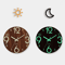 LumiWood 12 Inch Silent Luminous Wall Clock With Night Light And Nordic Design 4
