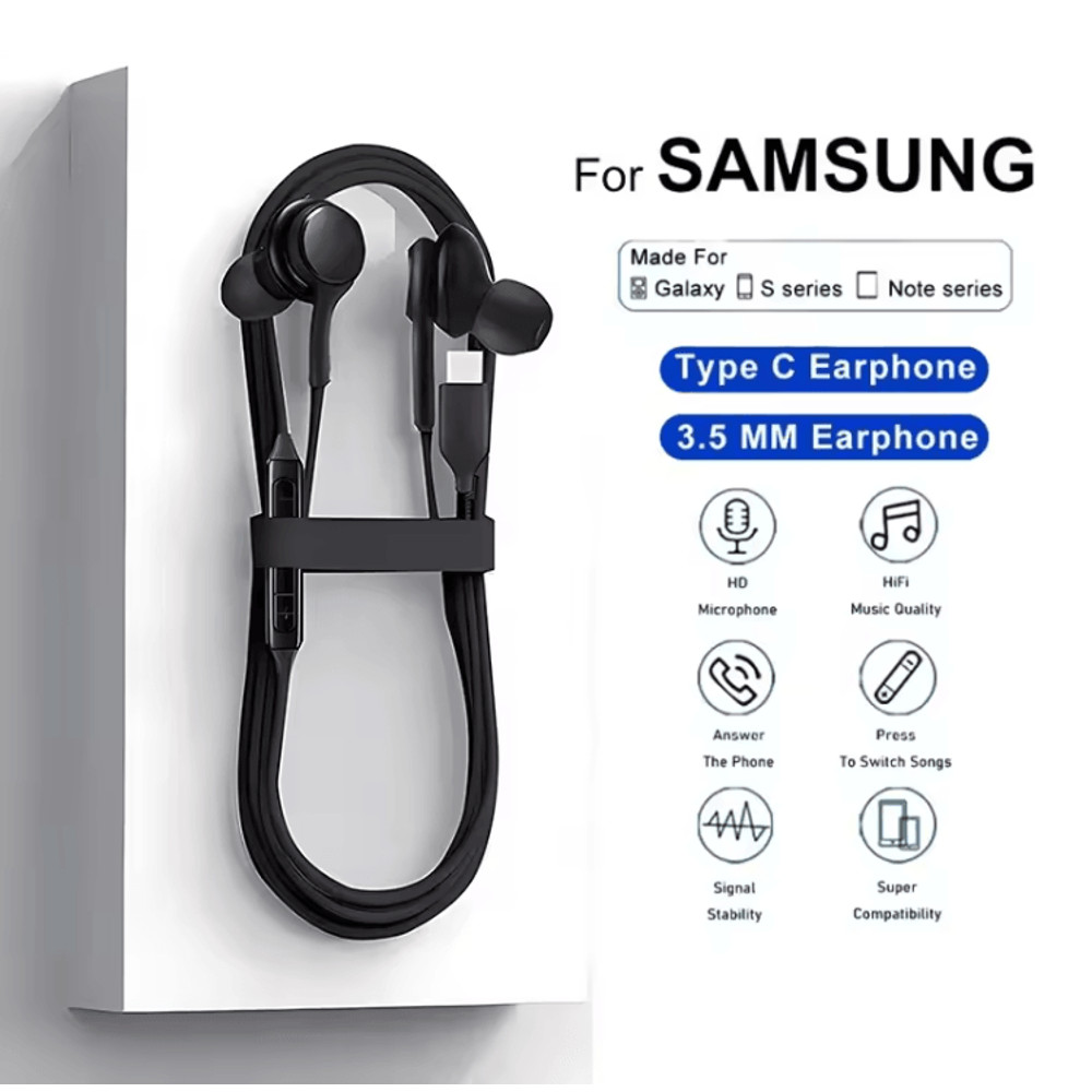 SoundFlow Type C Wired Earphones For Samsung Galaxy With Deep Bass And Clear Audio 0