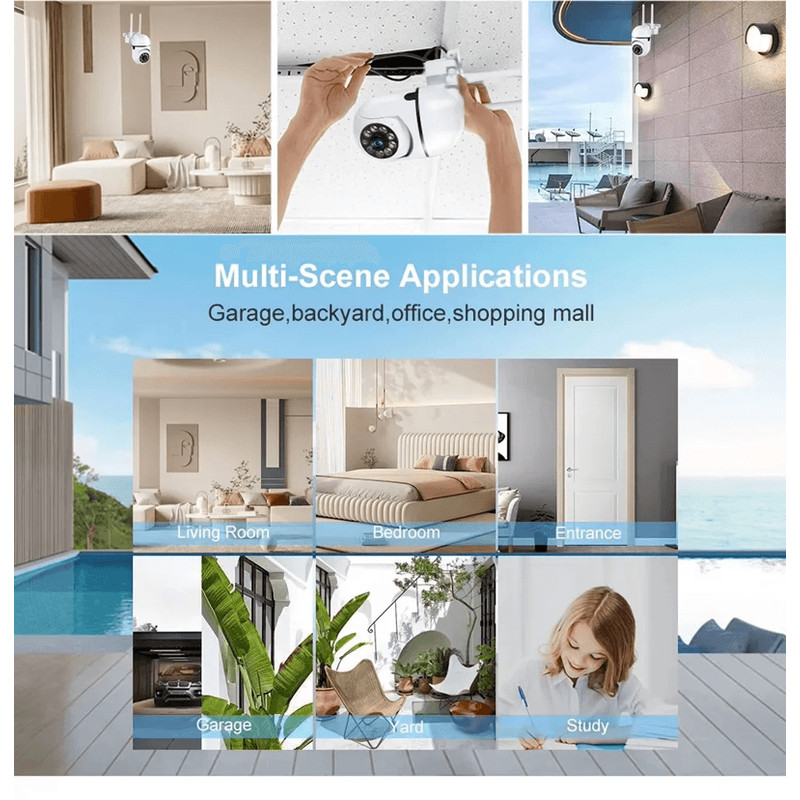 SafeView 8MP WiFi PTZ Security Camera With 4X Zoom And Night Vision 5