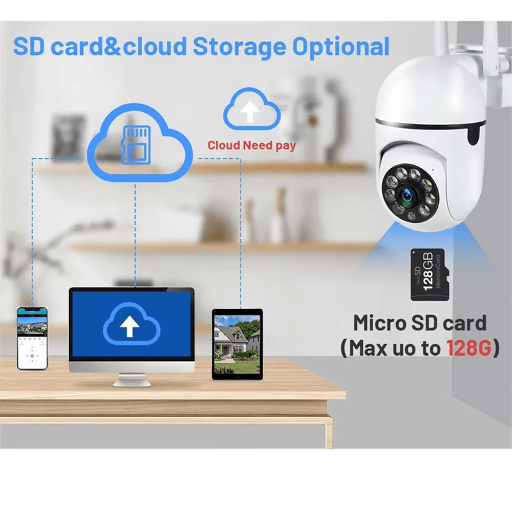 SafeView 8MP WiFi PTZ Security Camera With 4X Zoom And Night Vision 6