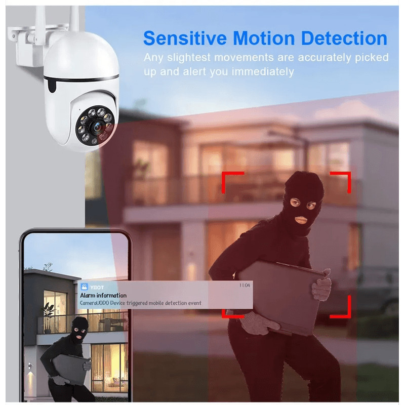 SafeView 8MP WiFi PTZ Security Camera With 4X Zoom And Night Vision 7