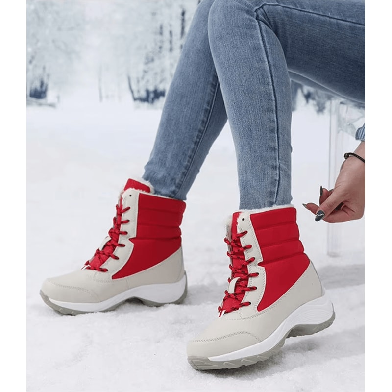 FrostStep Waterproof Womens Winter Platform Boots With Warm Fur Lining 2