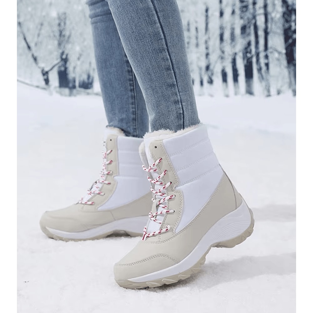 FrostStep Waterproof Womens Winter Platform Boots With Warm Fur Lining 4