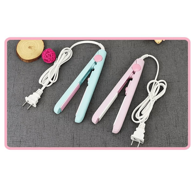 StyleEase Mini Ceramic Hair Straightener And Curler For Travel And Everyday Use 2