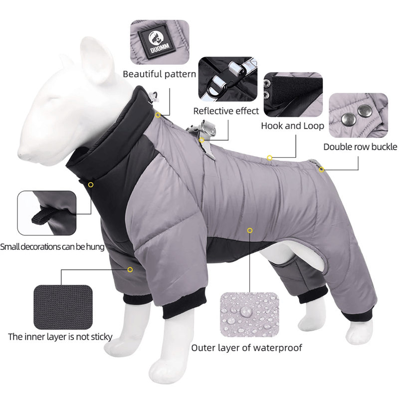 CozyPup Winter Waterproof Dog Jacket For Small And Medium Dogs 2