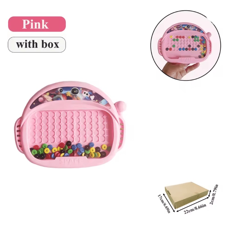 MagnoFun Kids Magnetic Drawing Board With Pen And Beads 3