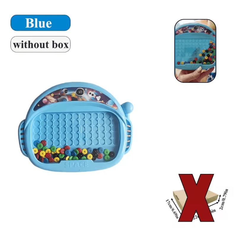 MagnoFun Kids Magnetic Drawing Board With Pen And Beads 4