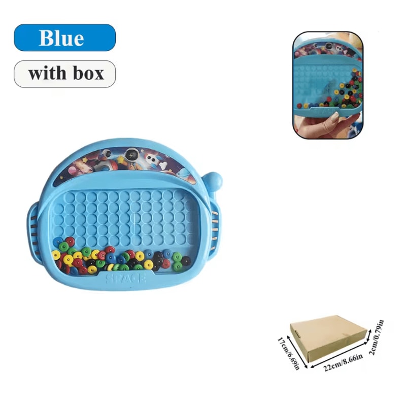 MagnoFun Kids Magnetic Drawing Board With Pen And Beads 5