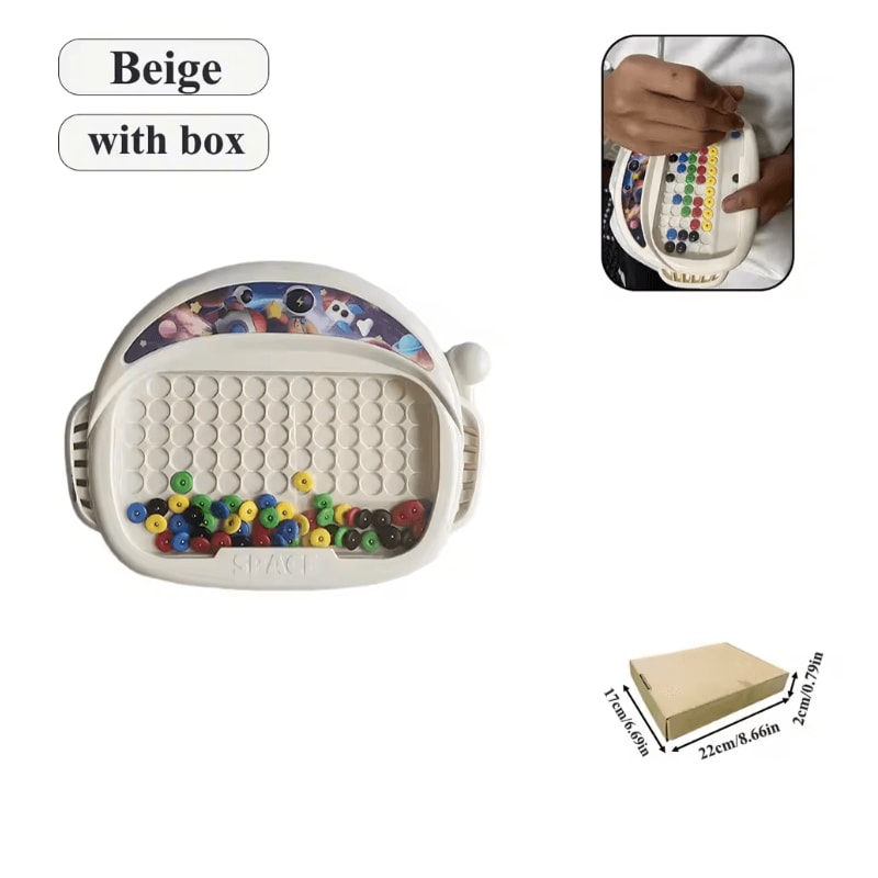 MagnoFun Kids Magnetic Drawing Board With Pen And Beads 7